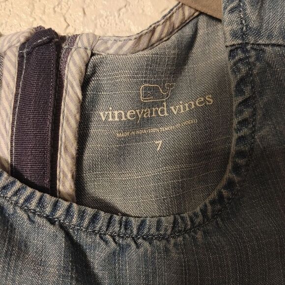 Vineyard Vines girls chambray jumper - Picture 7 of 7